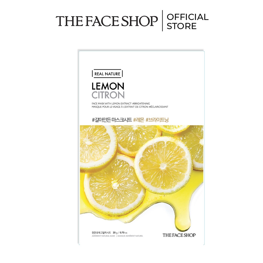 Combo 4 Mặt Nạ Giấy THE FACE SHOP Real Nature  20g