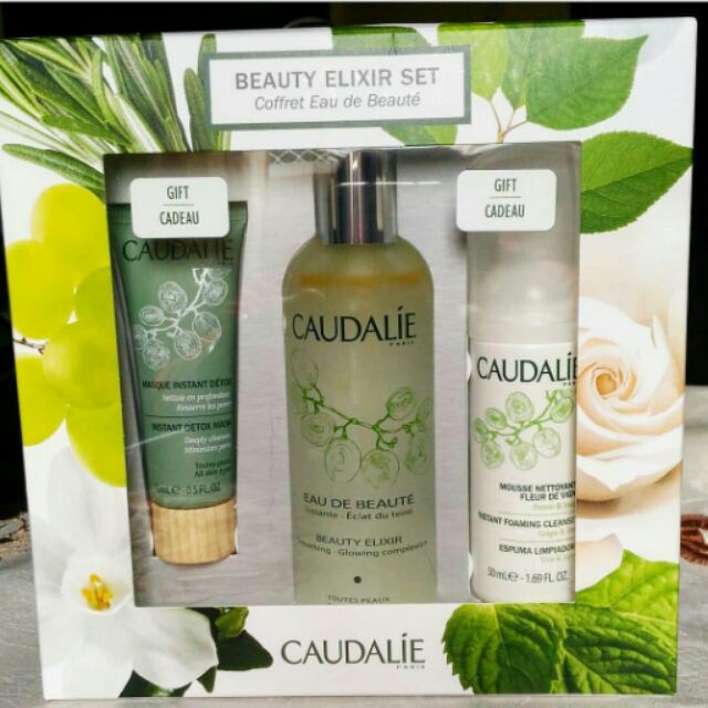 set caudalie xịt dưỡng 3in1