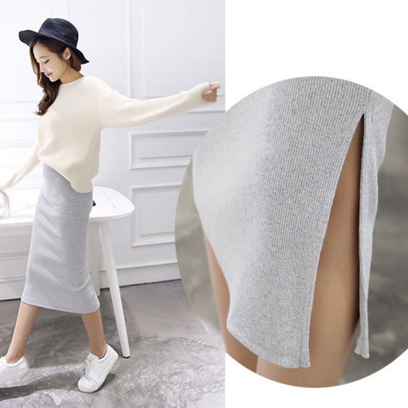 Chân váy ôm xẻ tà phong cách thanh lịch | BigBuy360 - bigbuy360.vn