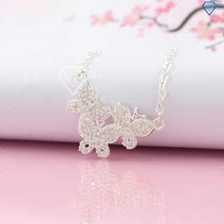 Dây chuyền bạc nữ vòng cổ bạc nữ hình cánh bướm hồ điệp DCN0068