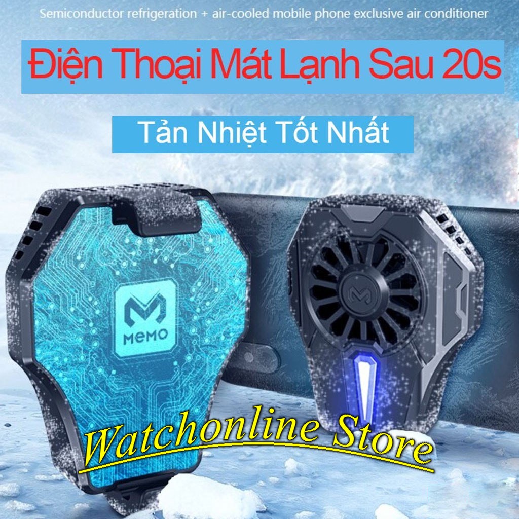 Quạt Tản Nhiệt Memo DL01 Cho điện thoại Gaming Giảm Nhiệt Độ Khi Chơi Game