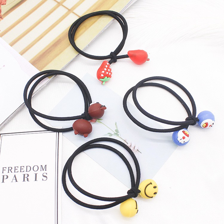 Chun buộc tóc hoạt hình ngộ nghĩnh 2 vòng dây - Dây buộc tóc 2 vòng dây    Clovershop68
