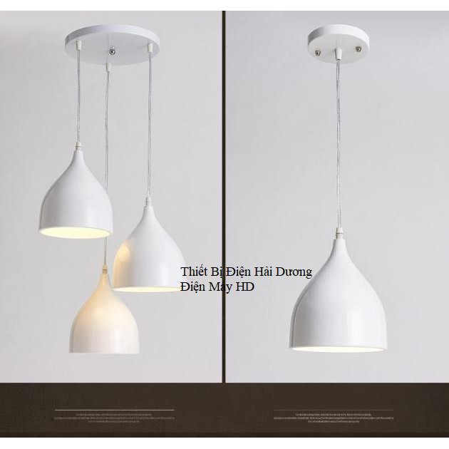 Đèn thả trần trang trí giọt nước bé TN259 18cm (Trắng) - Bảo hành 12 tháng