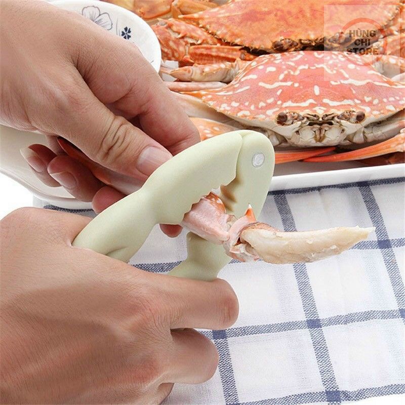 Kẹp Càng Cua Ghẹ, Dụng Cụ Kẹp Tách Vỏ Các Loại Hạt Khô Bằng Nhựa Siêu Cứng, Nhỏ Gọn, Tiện Lợi