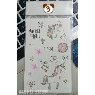 Tattoo Hình Xăm Dán Unicorn