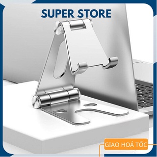 [HÀNG CHẤT LƯỢNG] Kệ/Giá đỡ điện thoại máy tính bảng NHÔM NGUYÊN KHỐI có thể gấp gọn