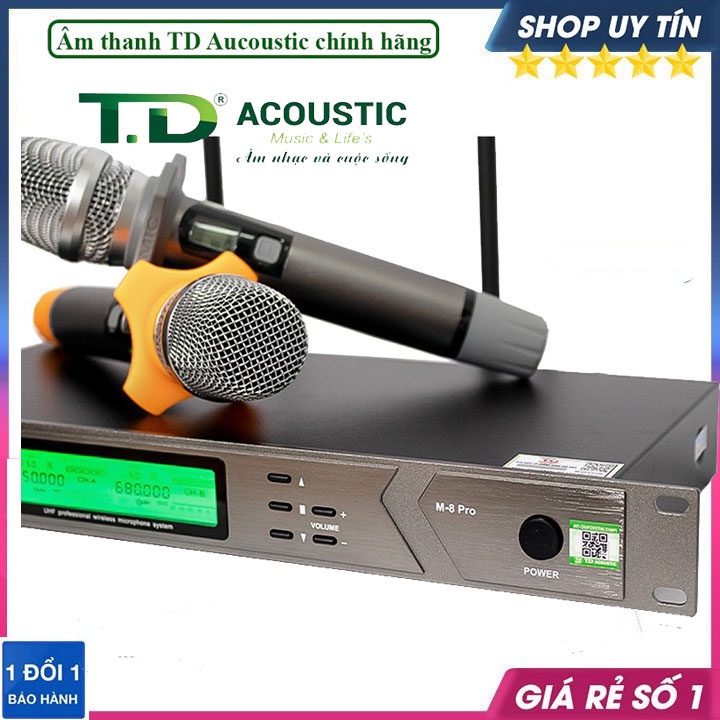 Micro không dây TD Acoustic M-8 Pro hàng chính hãng