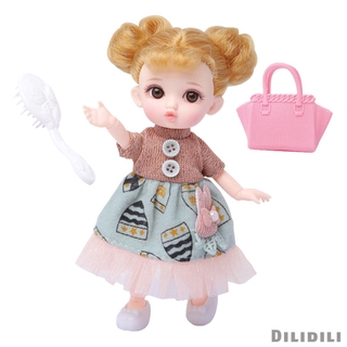 Búp Bê Công Chúa 3d Dễ Thương 16cm