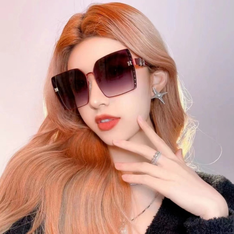 (KIQI-FASHION) COD Kính Mát Gọng Vuông Chống Tia Uv400 Thời Trang Hàn Quốc Chất Lượng Cao