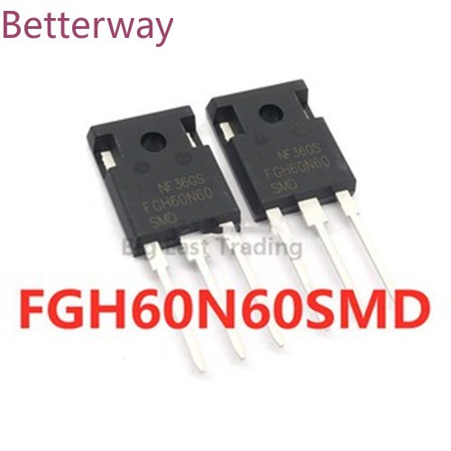 10 chiếc FGH60N60SMD TO-247 60N60 FGH60N60 SMD 600V / 60A IGBT Transistor cho máy hàn biến tần, đảm 
