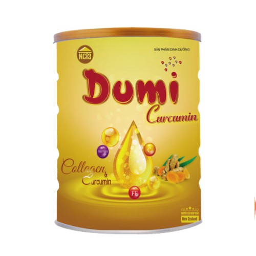 Sữa bột Dumi Curcumin 900 gram - thành phần tinh dầu nghệ