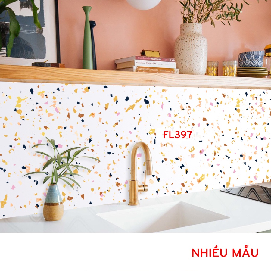 Cuộn 2 mét dài Decal gạch bông Patterm_kt 200x60cm FL04