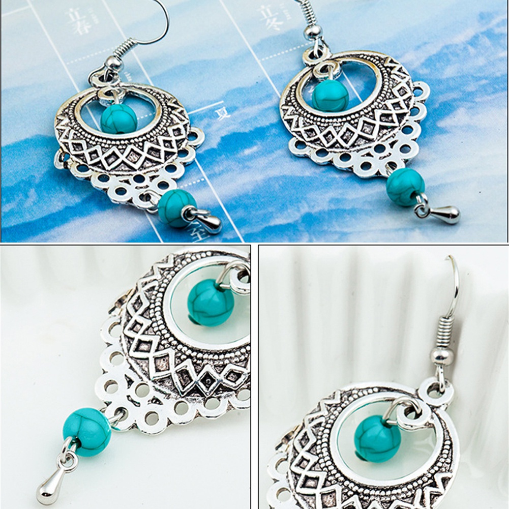 Hoa tai dáng dài phong cách boho thời trang cho nữ