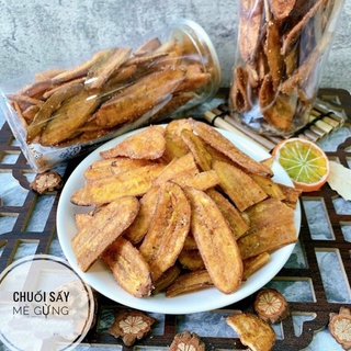 Hủ 300gr chuối sấy mè gừng giòn tan