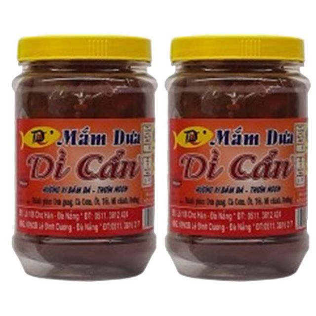Combo 10 hũ Mắm RUỐC Dì Cẩn 500gr  VÀ 1 CHAI MẮM NÊM THÊM 1 CHAI NUÓC MẮM ĐẶC BIỆT- Đặc Sản Đà Nẵng | BigBuy360 - bigbuy360.vn