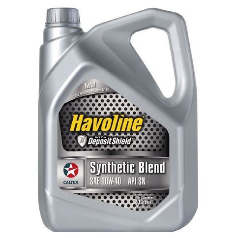 Nhớt tổng hợp. Havoline Synthetic Blend SAE 10W40 API SN 4L