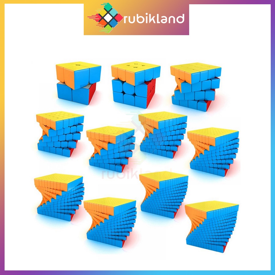 Rubik 8x8 9x9 10x10 11x11 12x12 nxn Bigcube Big Cube Stickerless MoYu MeiLong MFJS Rubic Đồ Chơi Trí Tuệ Trẻ Em
