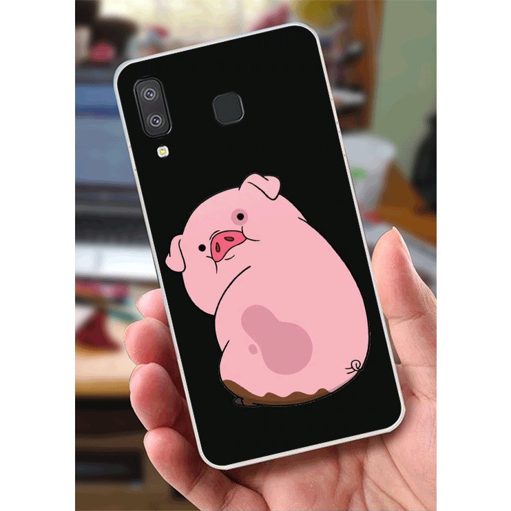 Ốp Lưng Samsung A8 Star (Dẻo) - Heo Con Mập