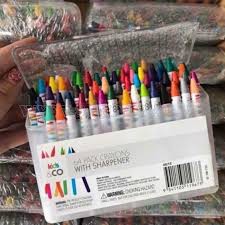 Bút Sáp Màu Cho Bé Hộp 64 Bút Màu.