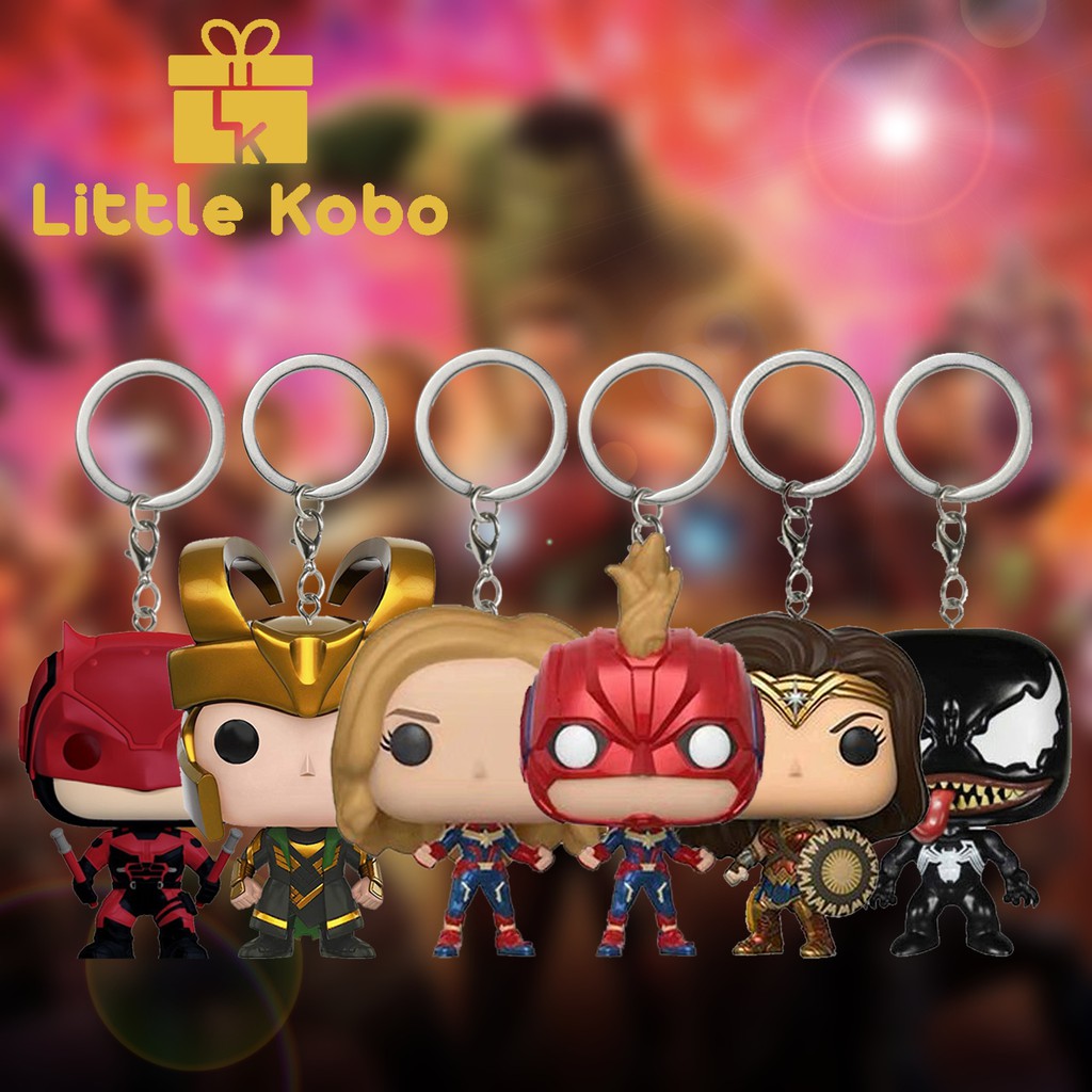 Móc Khóa Nhân Vật Avenger Móc Khóa Marvel Iron Man Spider Man Super Man