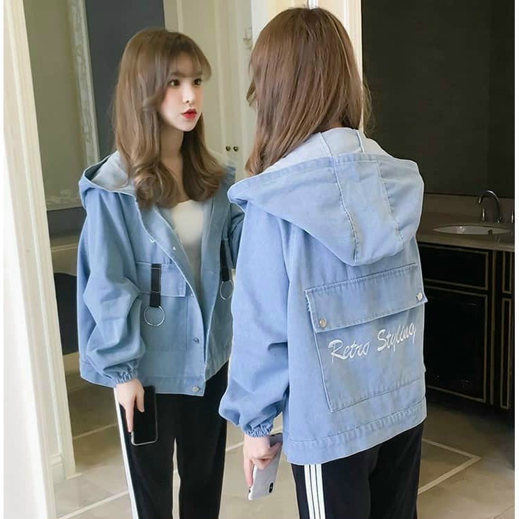 ÁO KHOÁC NỮ KAKI TÚI HỘP PHỐI VÒNG KIM LOẠI NHIỀU MÀU HOT DỄ THƯƠNG