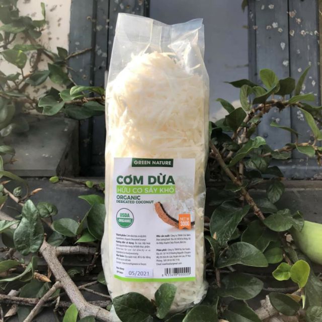 [Green Nature] Cơm dừa sấy khô hữu cơ làm bánh, nấu chè gói 300gr