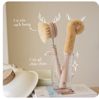 Cọ rửa cán gỗ, rửa bình/rửa nồi chào