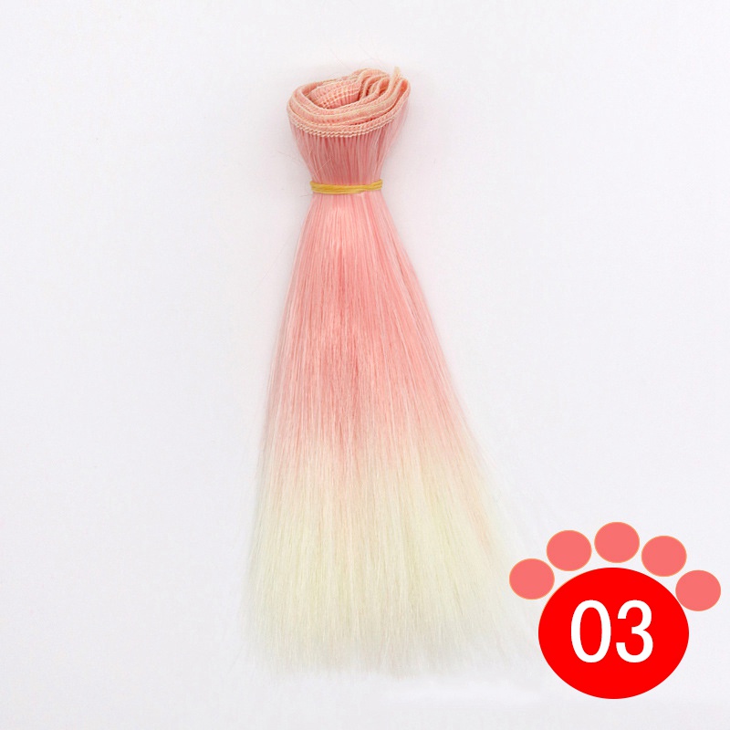 Tóc Giả Dài Thẳng Cho Búp Bê bjd 15*100cm 25*100cm