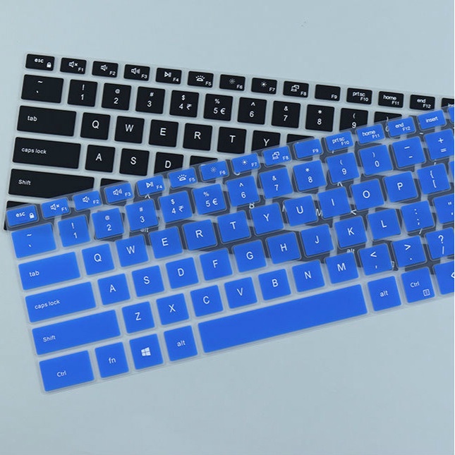 Miếng dán bảo vệ bàn phím laptop Dell XPS 15-9500 9700 L26 bằng silicon siêu mỏng chống thấm nước cho 15.6 Inch