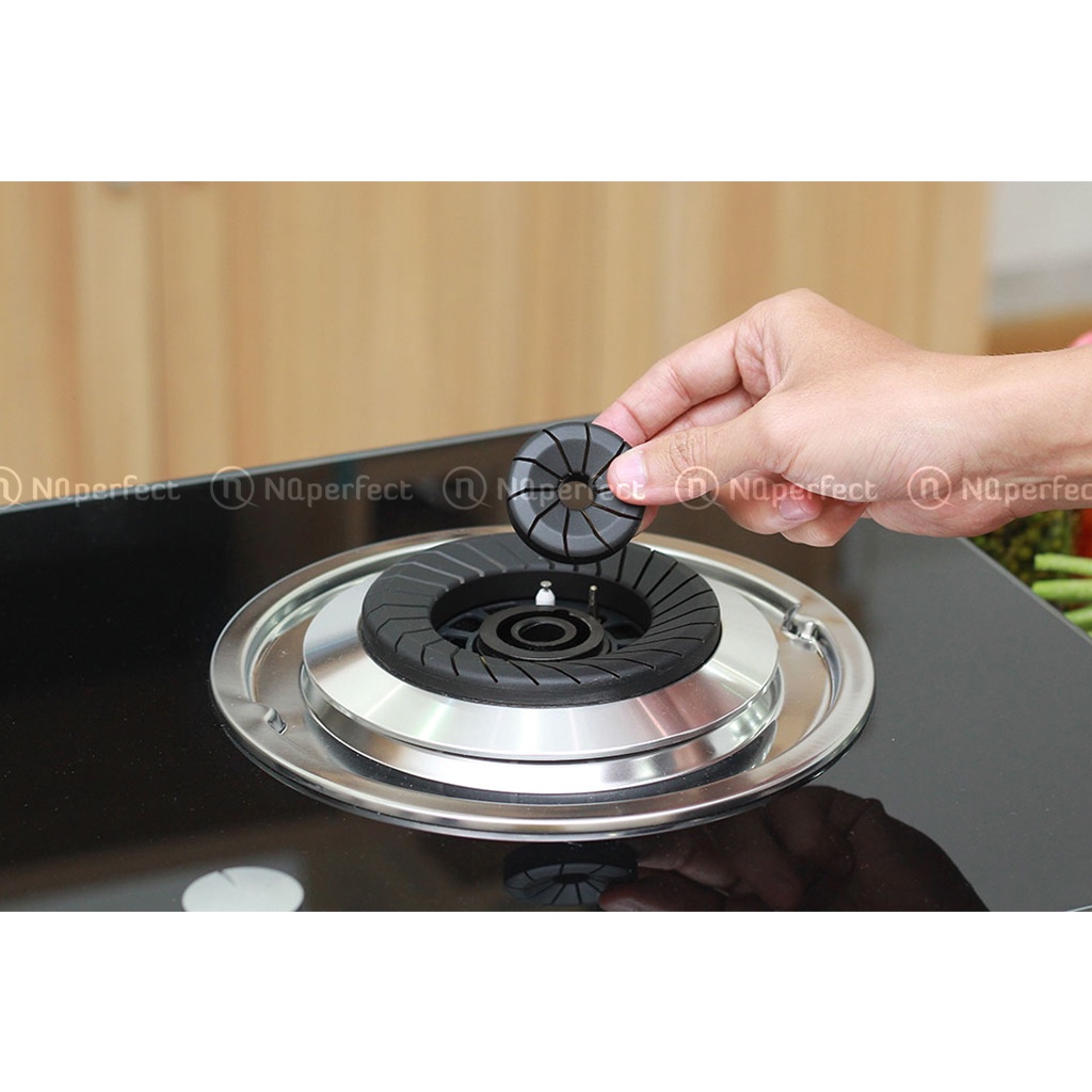 Phụ kiện Mâm/Hâm/Vành thép chia lửa Bếp gas âm NaMilux Built-in Hob Model NA-9BHG Chính hãng - Made in Malaysia