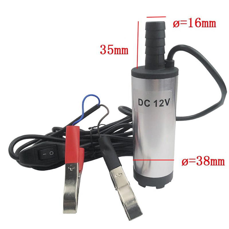 Máy Bơm Dầu Bằng Thép Không Gỉ Dc12V 12l Per Phút 38mm