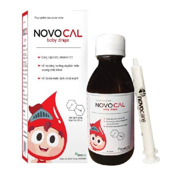 Novocal Baby Drops 90ml– Calci sữa nhỏ giọt, bổ sung canxi, vitamin D hỗ trợ xương chắc khoẻ, tăng chiều cao đạt chuẩn