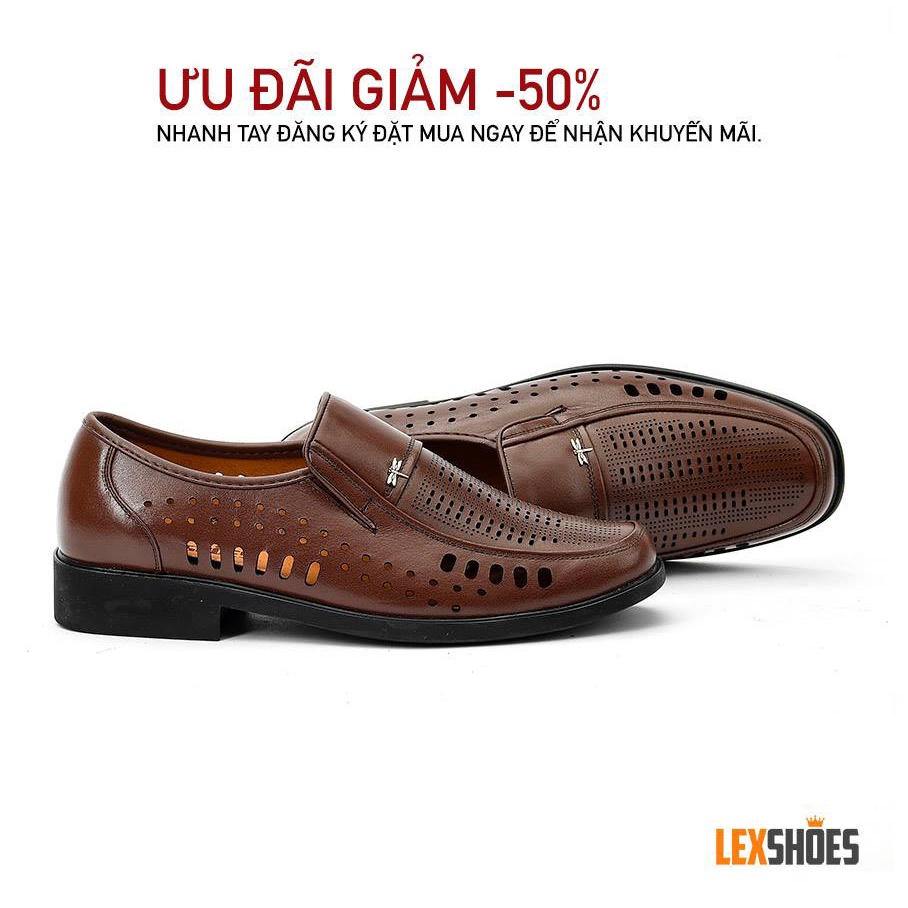 GIÀY DA BÒ THẬT DÀNH CHO NAM MÃ SỐ LEX63