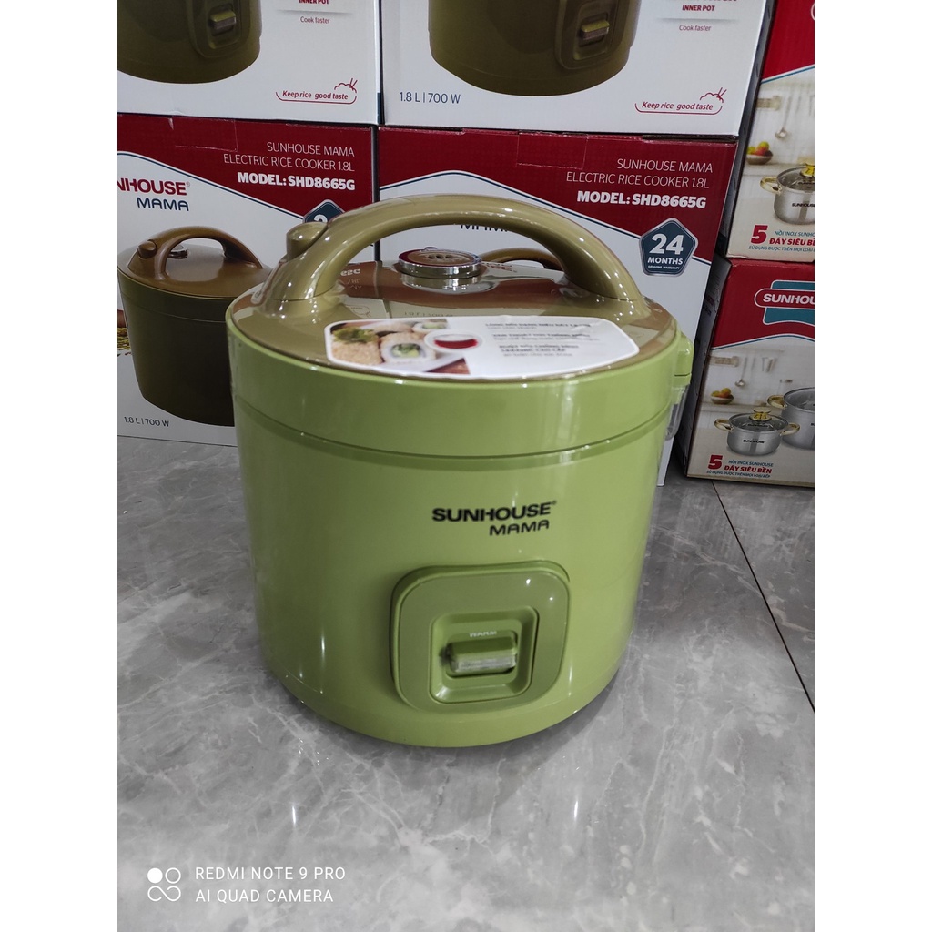 NỒI CƠM ĐIỆN 1.8L SUNHOUSE MAMA SHD8665G