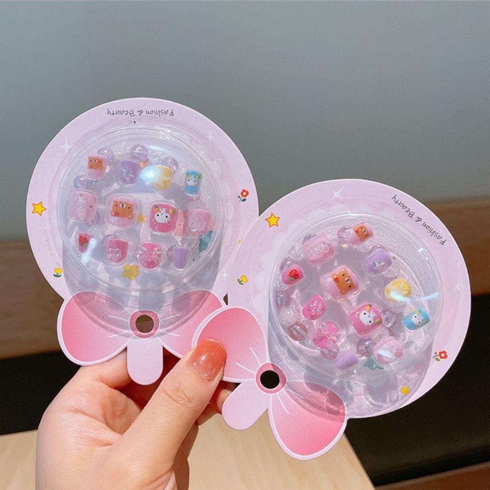 DYRUIDOJ Bộ Móng Tay Giả Che Phủ Toàn Diện Tháo Rời Được DIY Dành Cho Trẻ Em