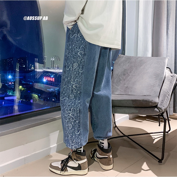 Quần dài ống bo IFNICEFUTURE phối nhung tăm dễ phối đồ thời trang mới thường ngày cho nam