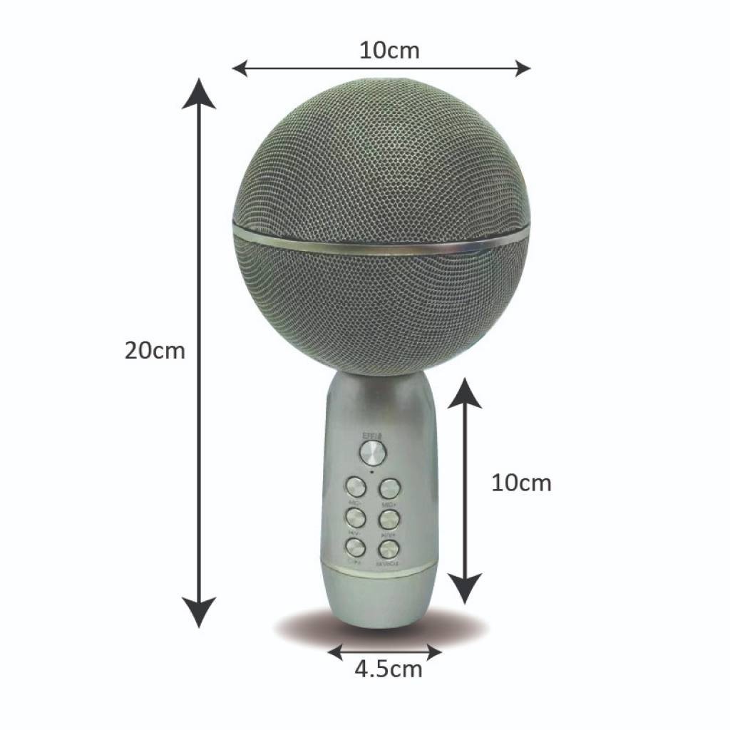 Micro karaoke bluetooth cầm tay YS08 thiết kế siêu xinh - Mic hát karaoke trên điện thoại kèm loa bluetooth