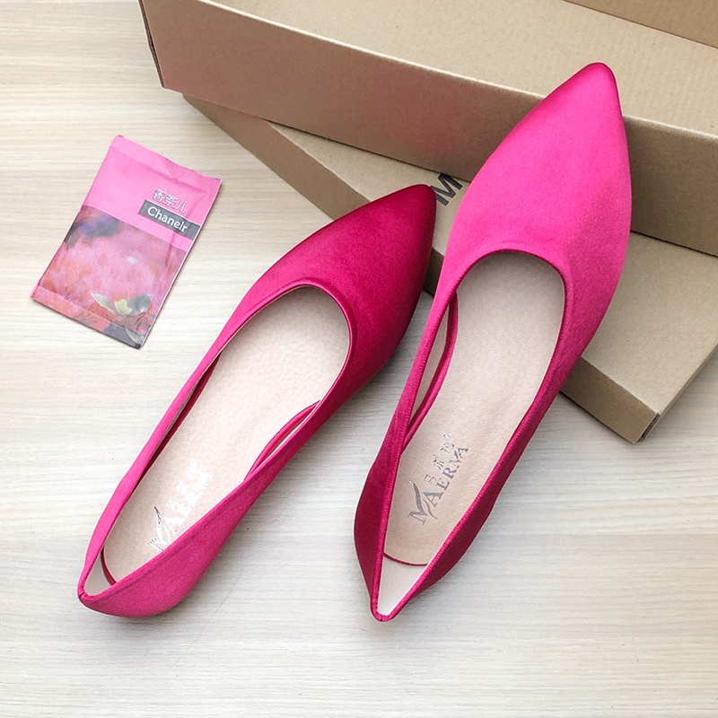 Giày búp bê vải satin cá tính , sang chảnh, nhẹ nhàng dễ di chuyển