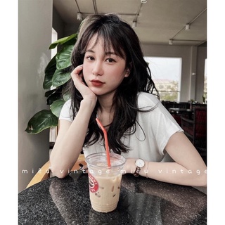 Áo phông trơn cổ tim