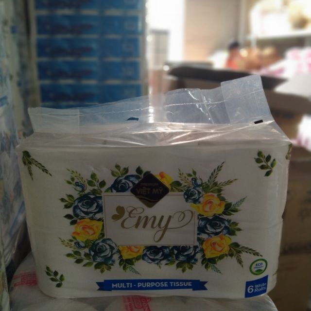 Giấy vệ sinh 6 cuộn Emy