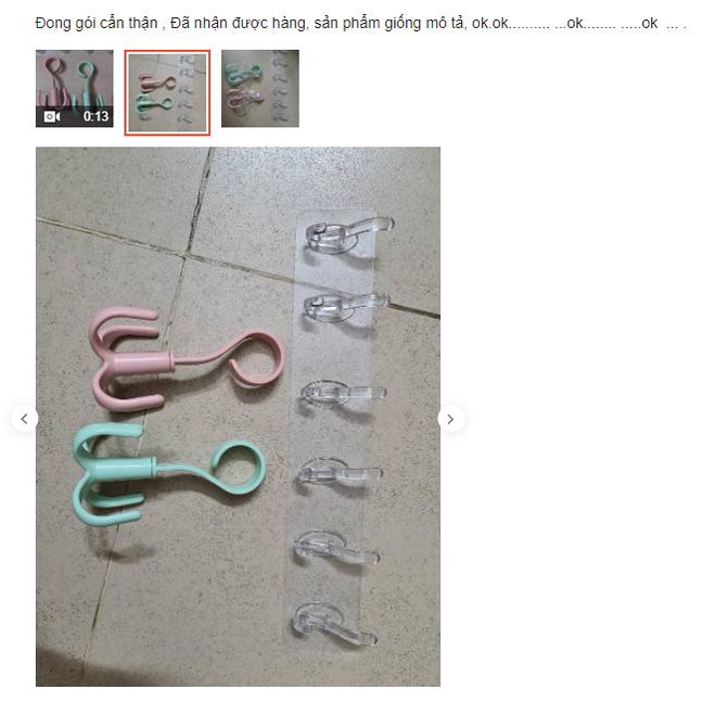 Móc treo đồ dính tường đa năng Thanh 6 móc treo đồ dán tường siêu dính chịu lực đa năng trong suốt