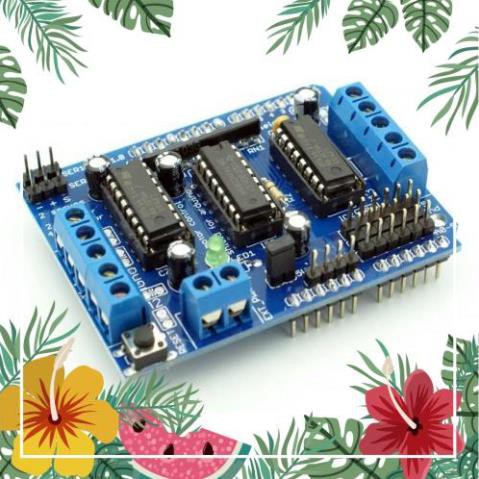 Giá sốc Arduino Motor Shield L293D - module điều khiển động cơ