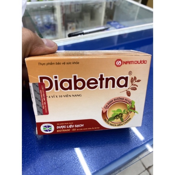 [Chính hãng] Diabetna - Hỗ trợ ổn định đường huyết cho người tiểu đường - Hộp 40 viên  Date mới