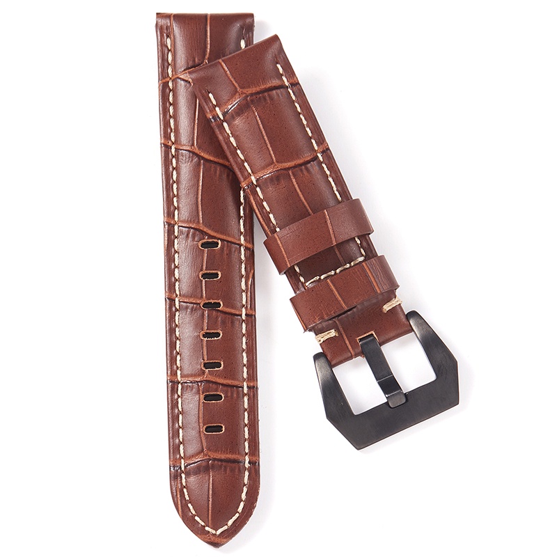 Dây Đeo Đồng Hồ Bằng Da 20mm 22mm 24mm 26mm Cho Nam Nữ
