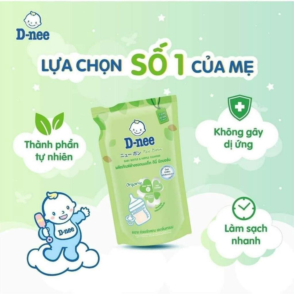 Nước Rửa Bình Sữa Dnee Organic Thái Túi 550ml An Toàn Cho Bé