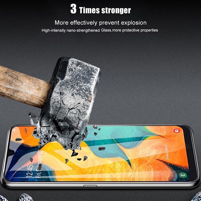 Kính Cường Lực 9D Dán Chống Trầy Cho Samsung Galaxy A02S A12 A21S A10S A20S A30S A50S A30 A50 A70 J3 Pro J7 Pro A51 A71