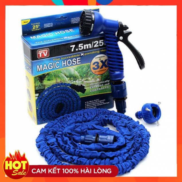 🔏Hàng Loại 1🔏 Vòi Rửa Xe, Tưới Cây, Vòi Xịt Rửa Thông Minh Giãn Nở Magic Hose Giãn Nở 15/30M