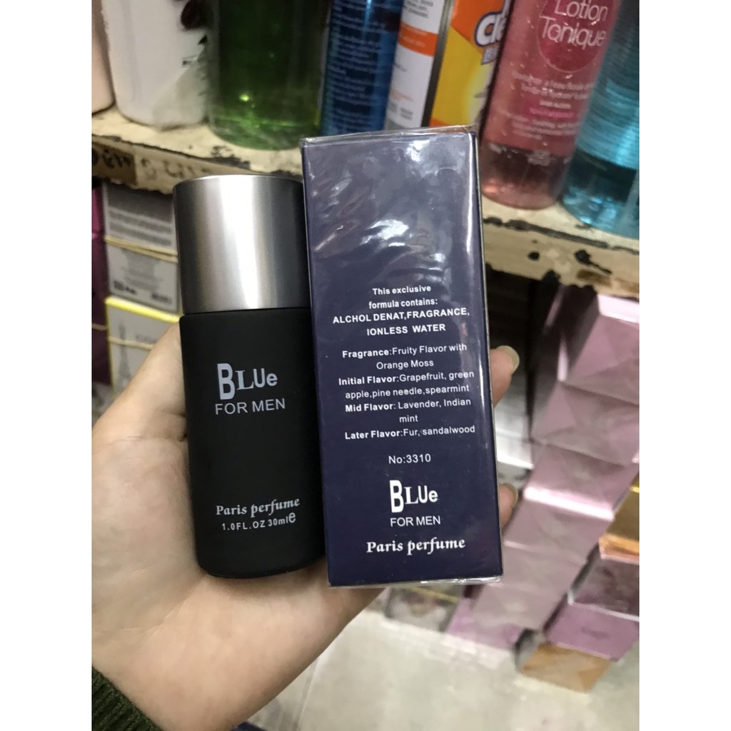 Nước Hoa Blue For Men 30ml Hương thơm ẩn chứa sự nam tính đầy mê hoặc. | Thế Giới Skin Care