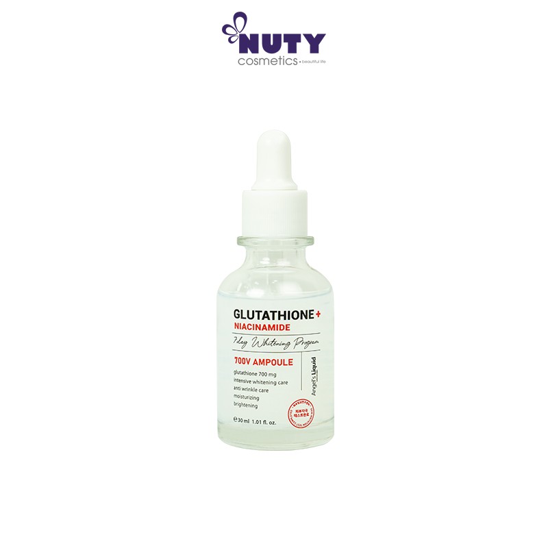 Serum Dưỡng Sáng Da Angel’s Liquid 7day Whitening Program Glutathione 700 V-Ample 5% Niacinamide (30ml)