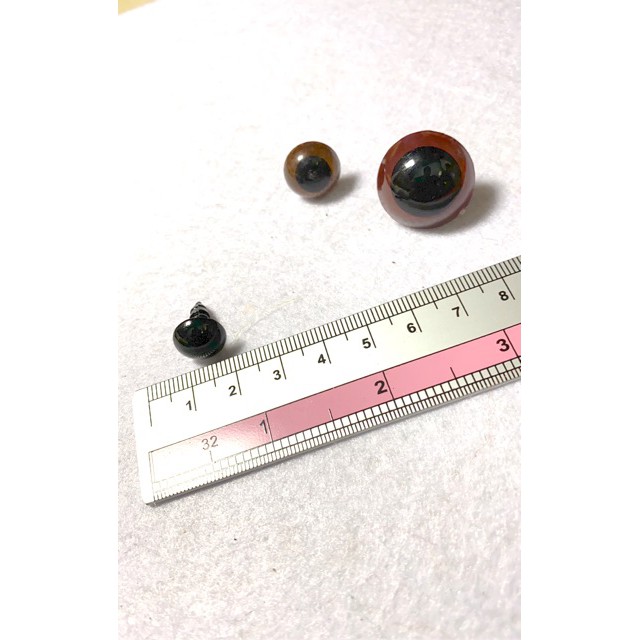 Mắt thú mắt gấu size bự  kèm vòng đệm - Needle felting - 14mm đến 22mm